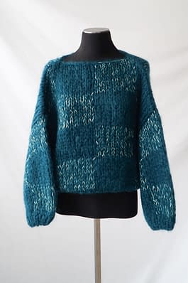 Maiami マイアミ Plaid Big Sweater - chic edition