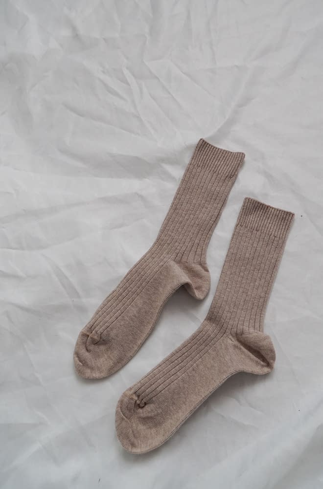 BASERANGE Rib Ankle Socks | chic edition