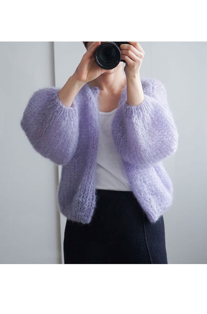 Maiami Mohair bomber Cardigan, Light | chic edition