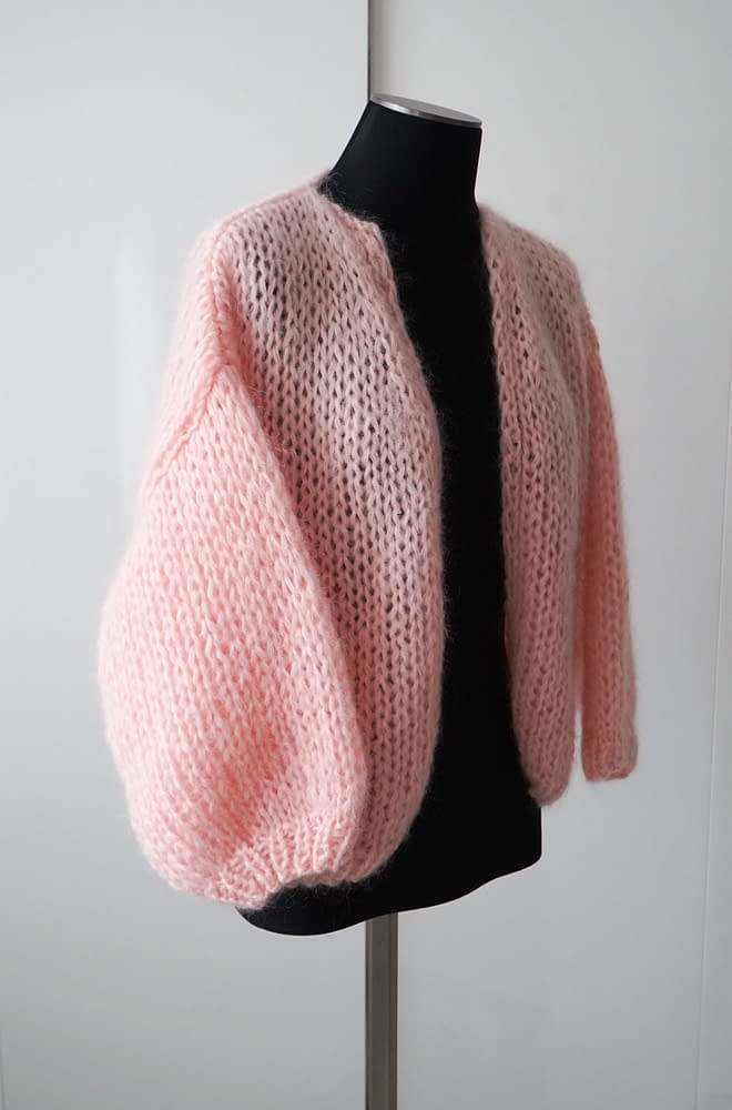 Maiami Mohair Big Bomber Cardigan | chic edition