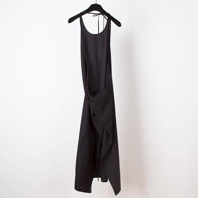 Apron Dress - Raw Silk-4203